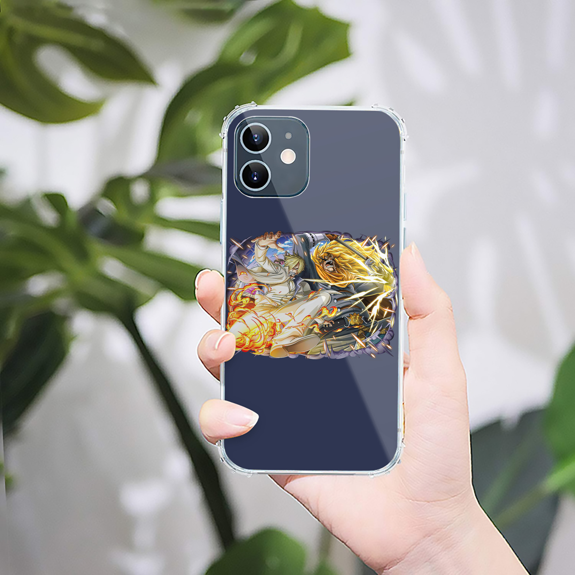 （画像用） ワンピース サンジ ONE PIECE Sanji 【iPhone 12シリーズ対応】透明スマホケース（クリアソフトケース）